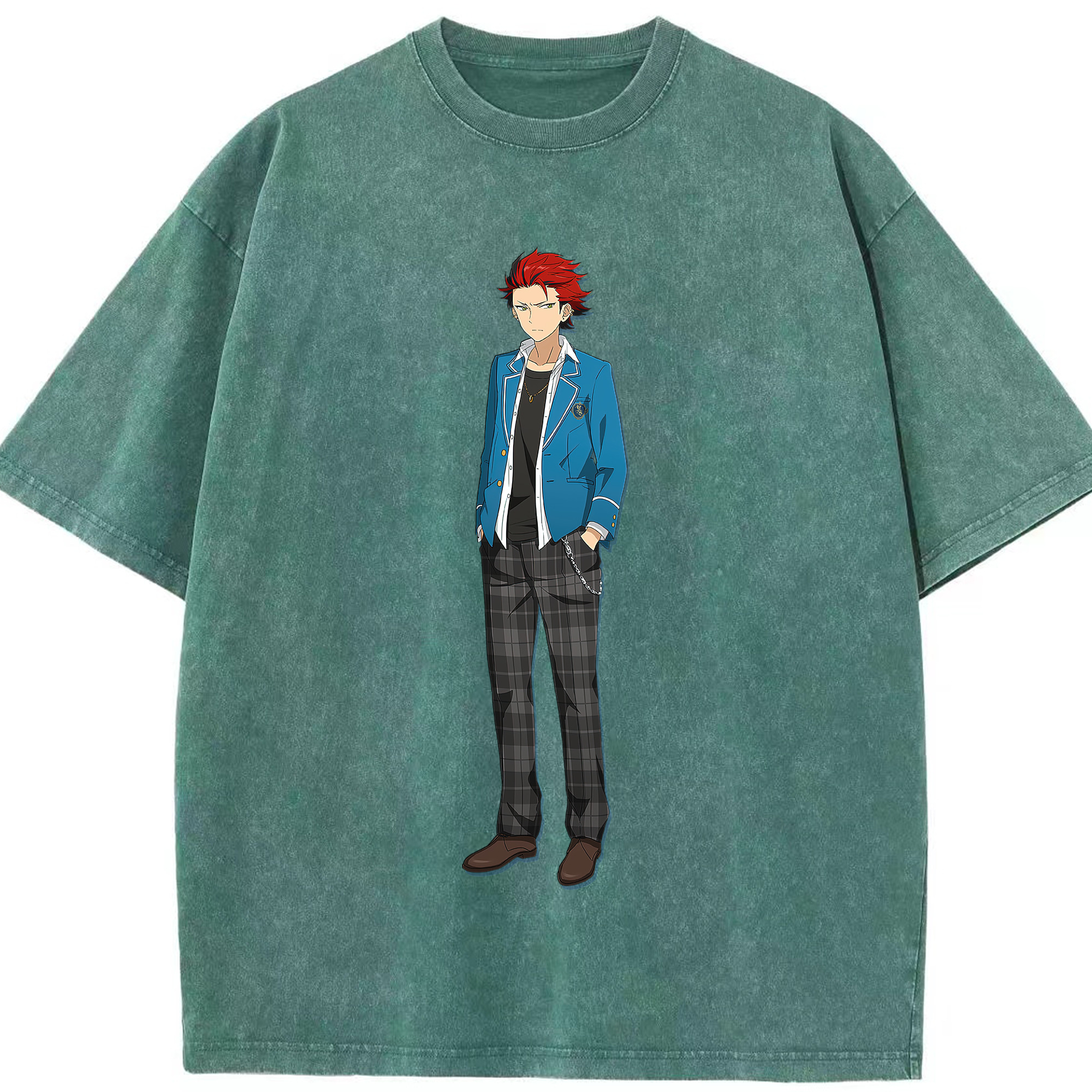 （画像用） あんさんぶるスターズ! Ensemble Stars 綿100% ヴィンテージ風 半袖Tシャツ（フロントプリント）